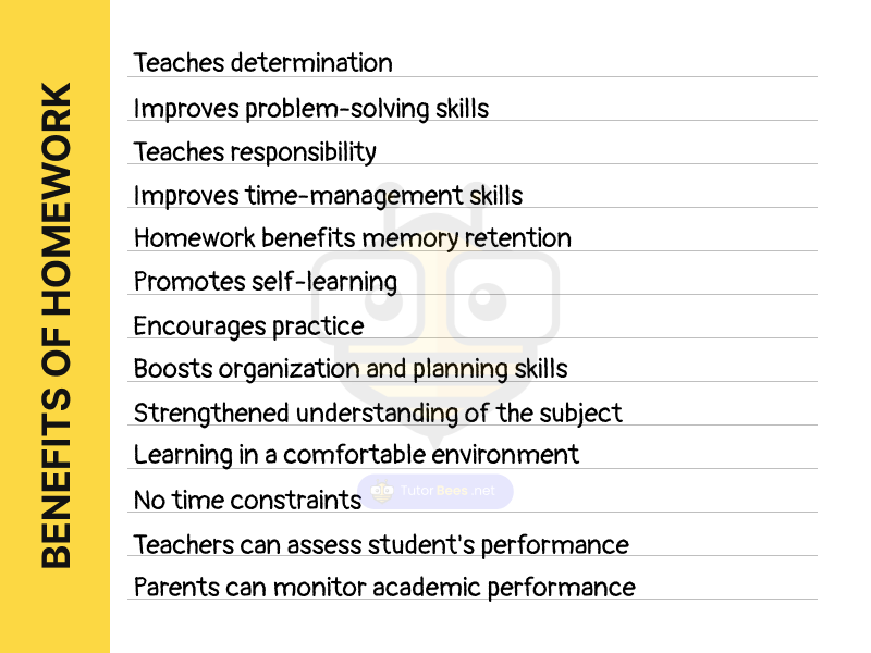 advantages homework for students